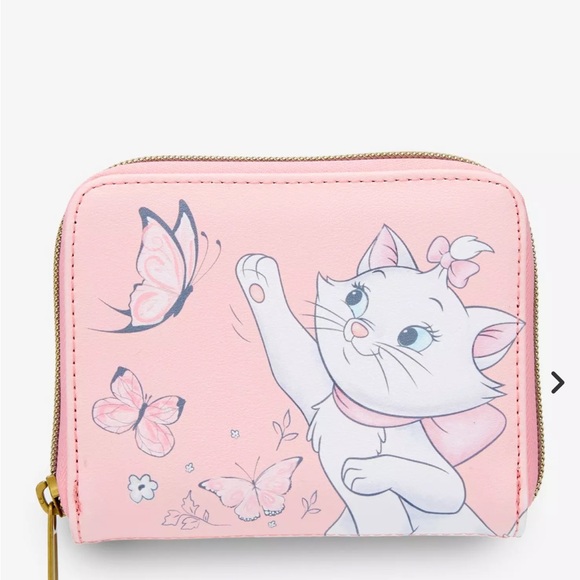 Loungefly Handbags - Loungefly Disney The Aristocats Marie Butterfly Mini Zipper Wallet